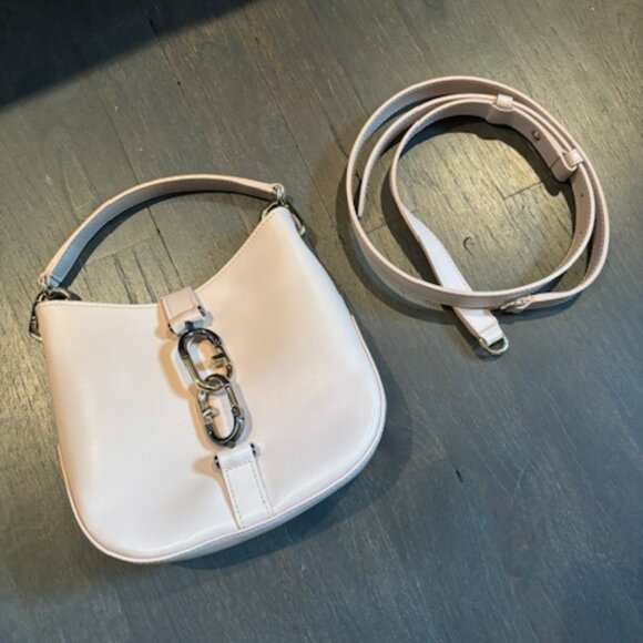 Furla FF Logo Leather Handbag (includes strap) - Soft Pink - Picture 2 of 11